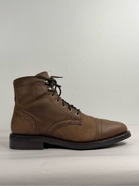 Thursday Women’s Captain Boots Size 10 Brown Cap Toe Lace-Up Boots